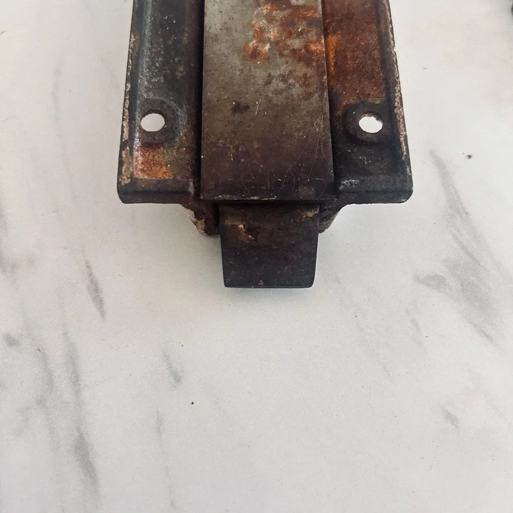 Antique Victorian Eastlake Style Cast Iron French Door Top Pull Chain Latch A‎